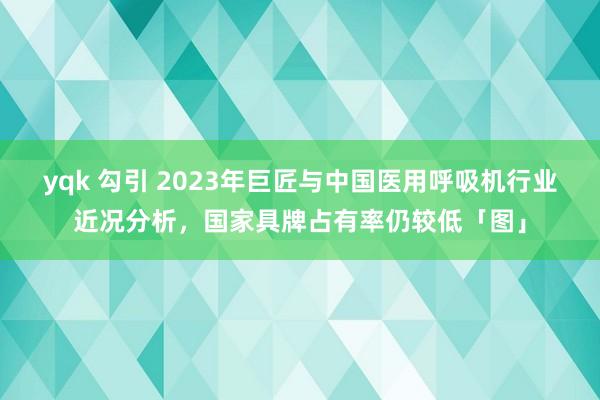 yqk 勾引 2023年巨匠与中国医用呼吸机行业近况分析，国家具牌占有率仍较低「图」