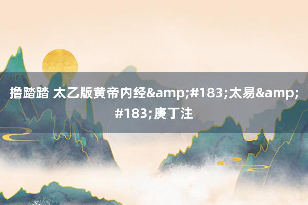 撸踏踏 太乙版黄帝内经&#183;太易&#1